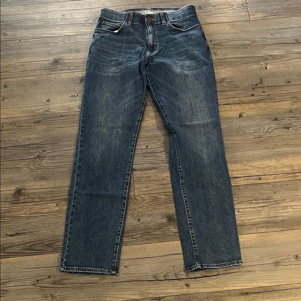 Lee Dark Blue Straight Leg Jeans
